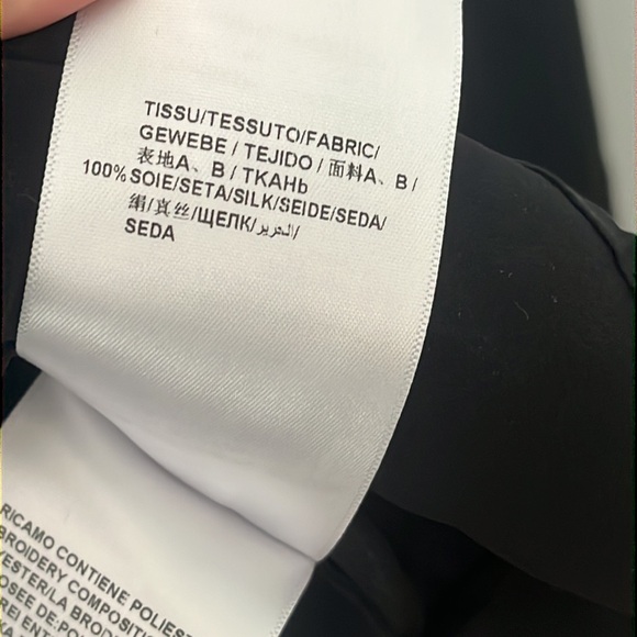 Black silk Shirt size 40 - Picture 8 of 10